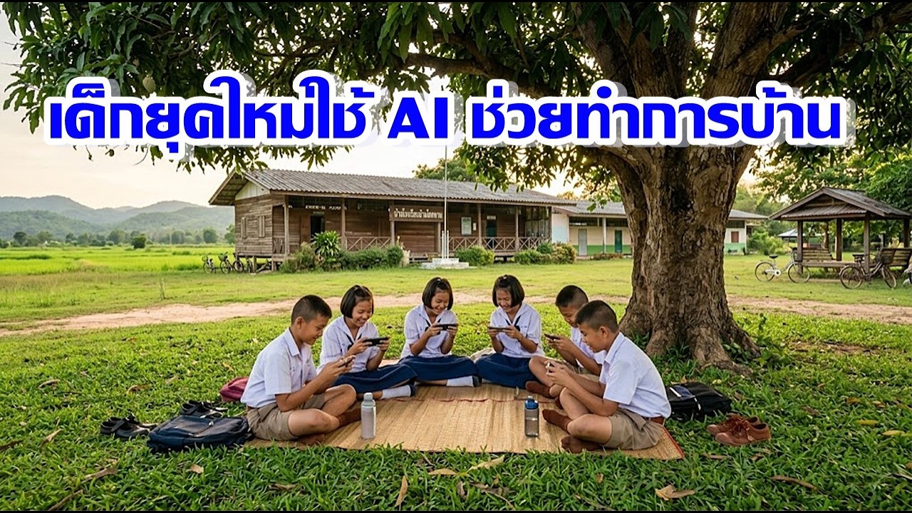 เด็กยุคใหม่ ใช้ เอไอ ช่วยทำการบ้าน อยู่ในโลกความจริงเสมือน