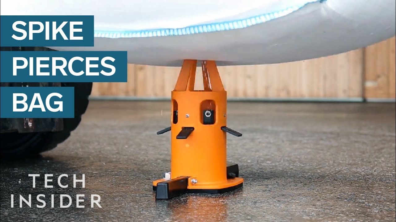 Spike Tool Pierces Industrial Bags To Empty Them Quickly And Easily