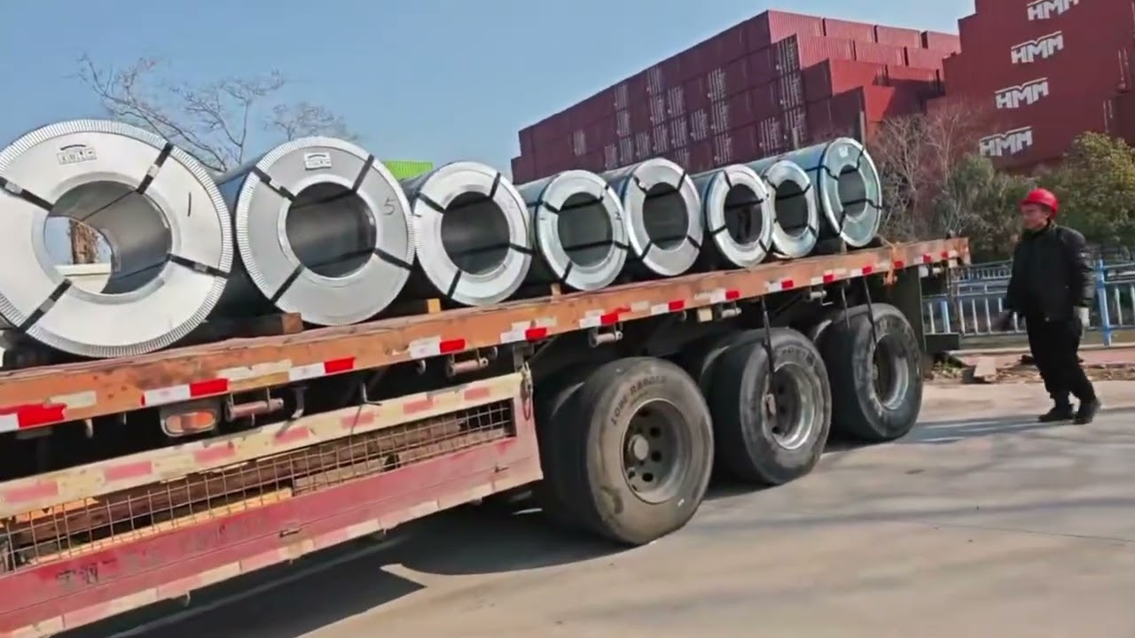 Massive GO Steel Inventory & Slitting Worker On Duty #CRGO Supplier