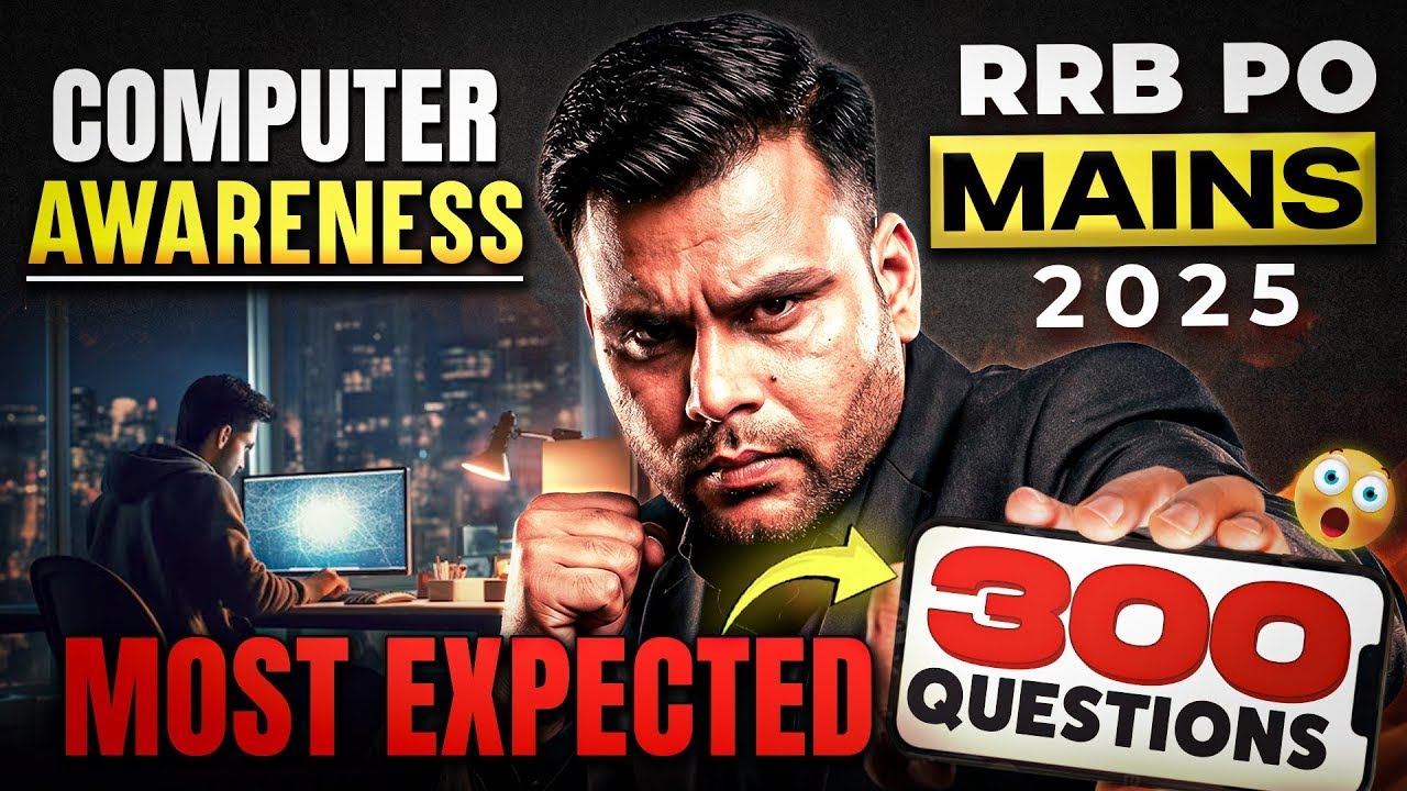 IBPS RRB PO Mains Computer 2025 | RRB PO Mains Computer Awareness Most Expected 300 Questions