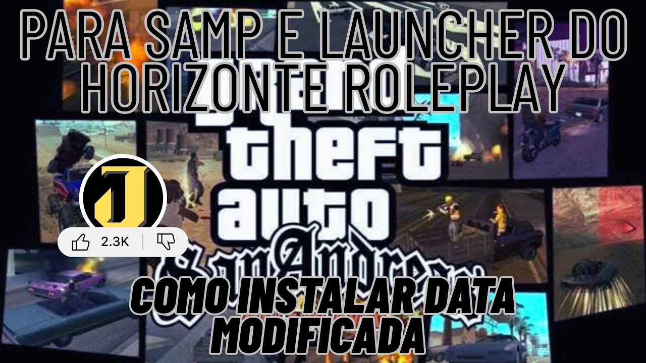 Como Instalar Data Modificada no Samp e Horizonte-RP Launcher de PC