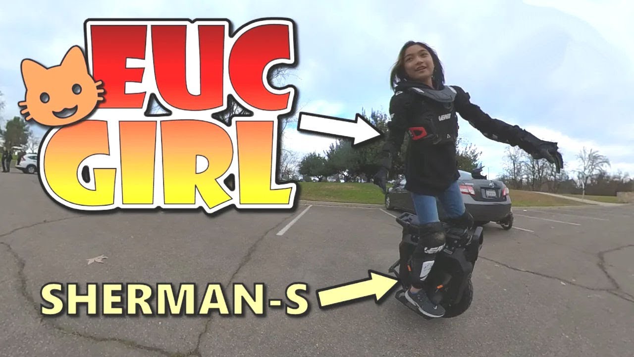 (RE-UPLOAD) EUC Girl + Sherman-S + Group Ride