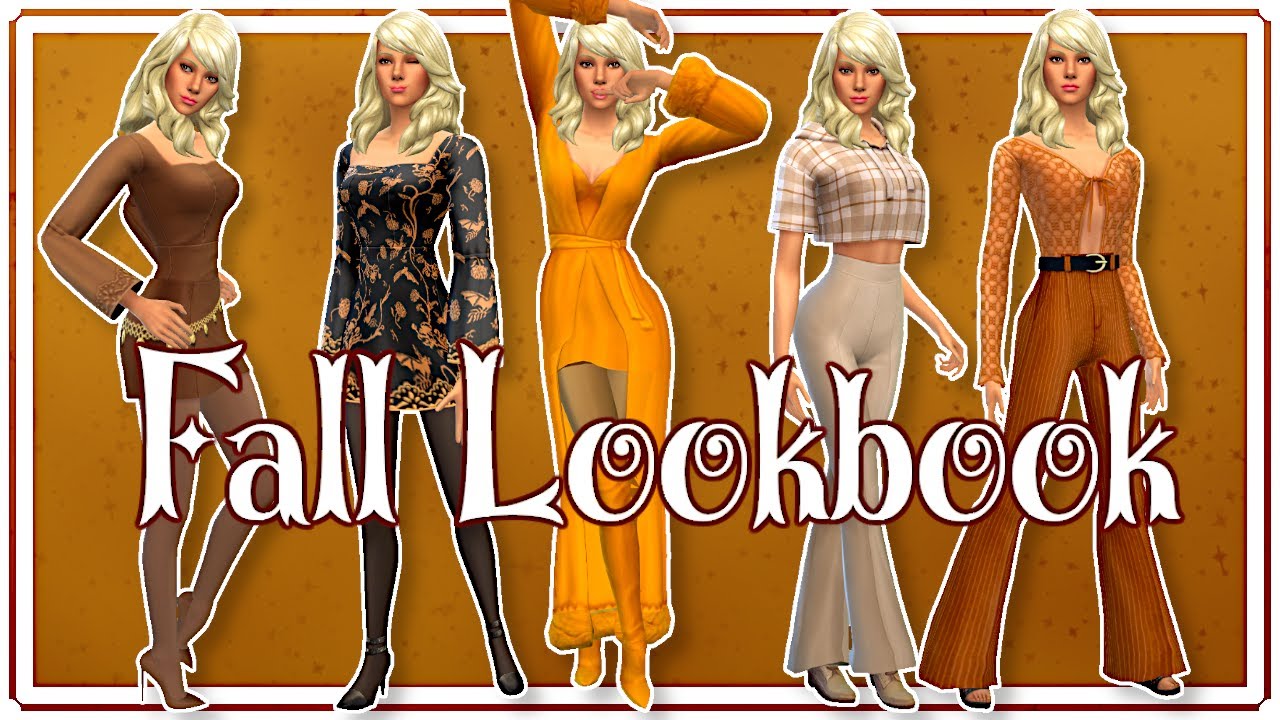The Sims 4 Fall Lookbook + CC Links 🍂