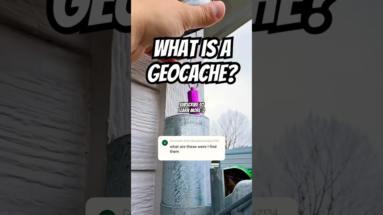A Geocache is a hidden container that&rsquo;s a game piece in a global treasure hunting game 👀