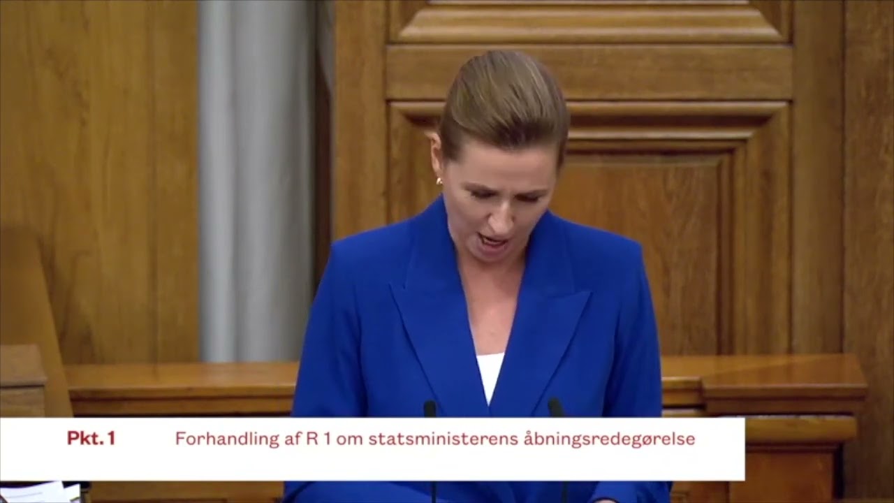 Mette Frederiksens tale ved Folketingets åbningdebat