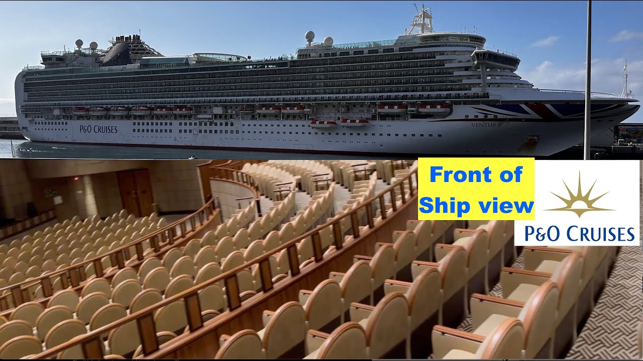 P&O Cruises Ventura vlog -  Day 3 & 4  - Sea days - front of ship