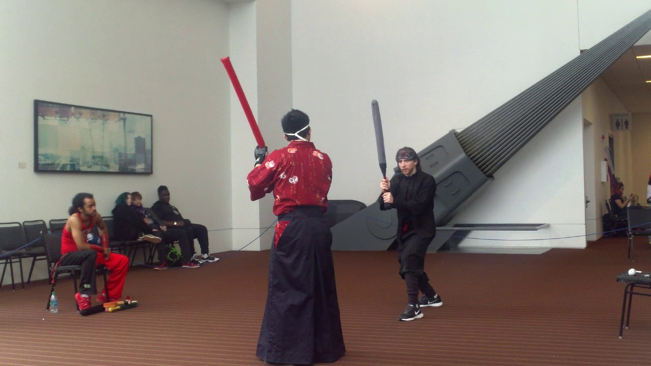 Tekko con 2017 sleeping samurai Kage vs Gun the dag fighter.