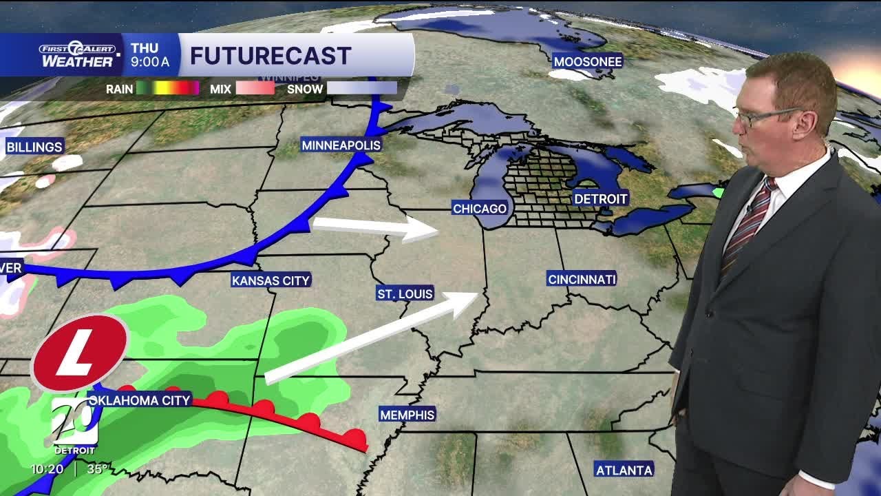 Leftover mixed light showers tonight