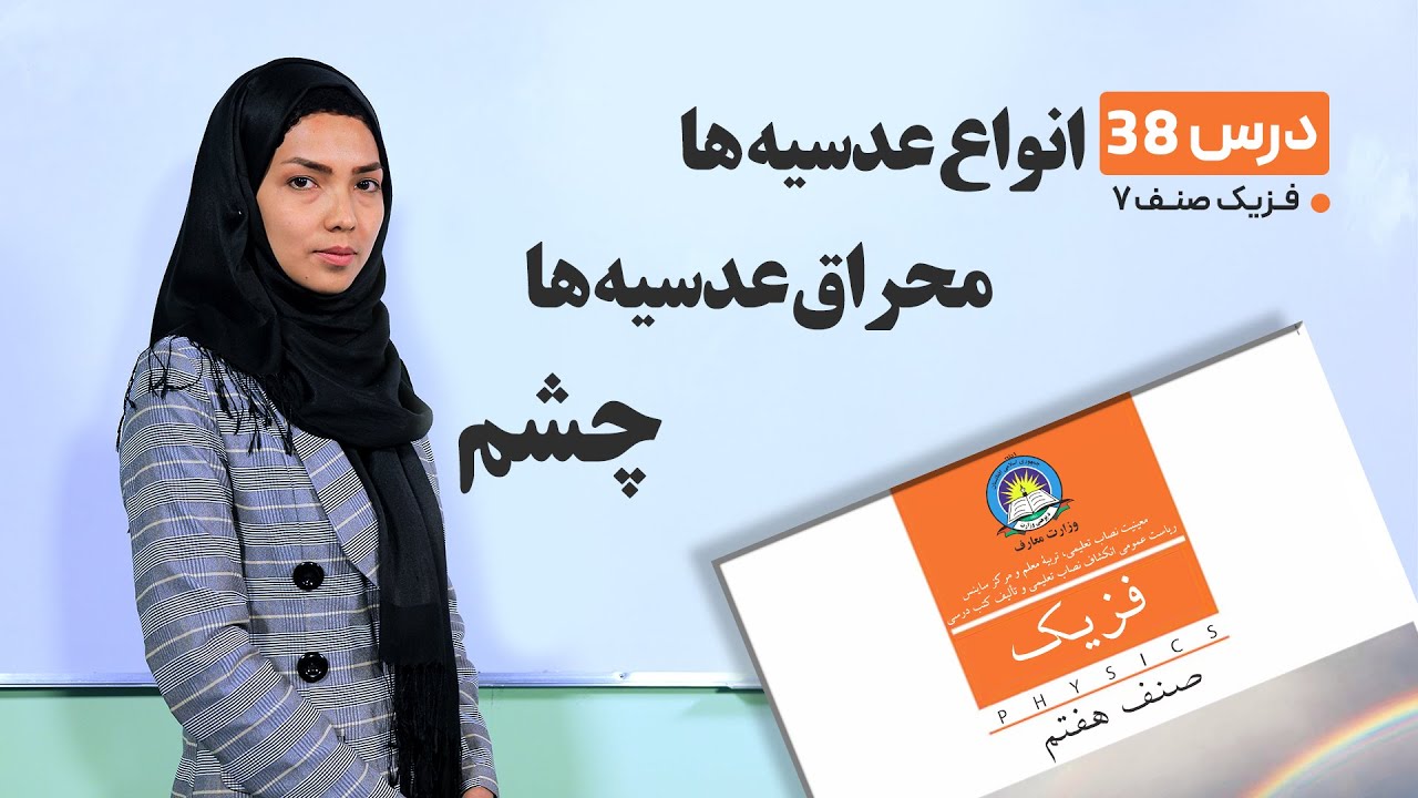 فیزیک صنف هفتم- جلسه سی وهشتم- موضوع : انواع عدسیه ها, محراق عدسیه ها, چشم -30-6-1401