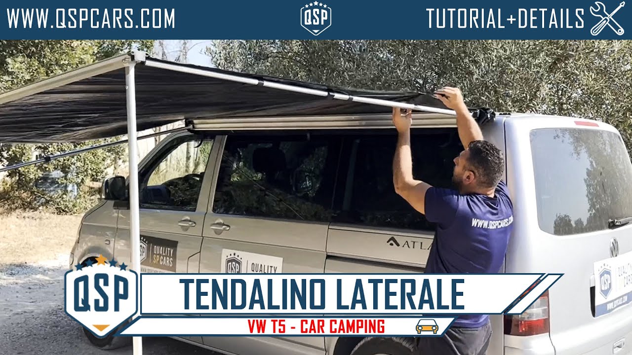 Video Montaggio Tendalino laterale QSPCARS su Volkswagen Multivan | Video Tutorial
