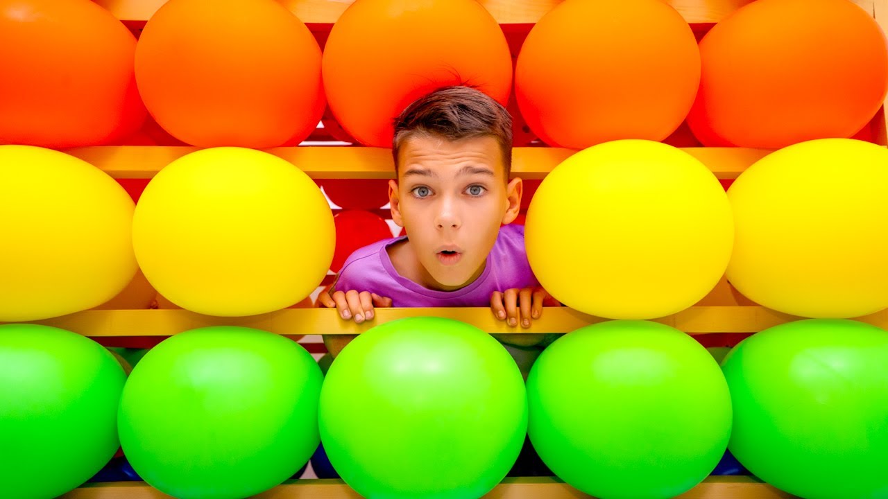 Tantangan balon bersama Vania dan Mania 🎈