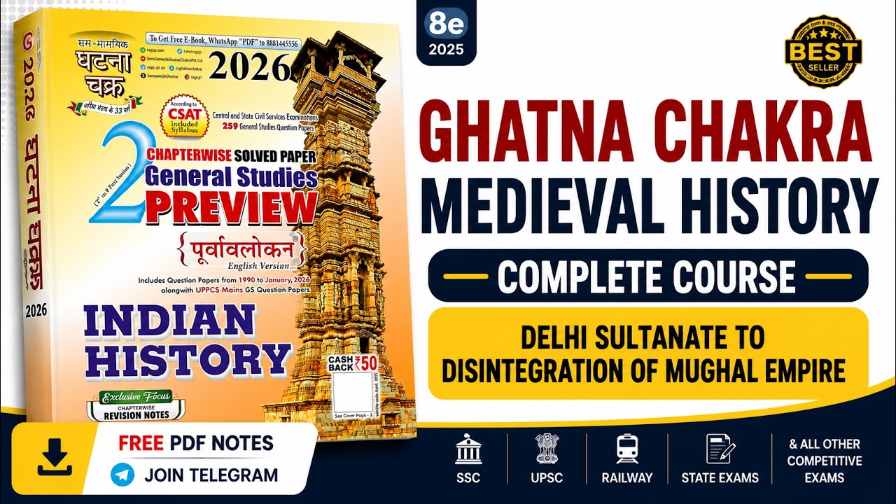 Ghatna Chakra Medieval History Complete One Shot | SSC CGL 2026, UPSC, BPSC, PCS
