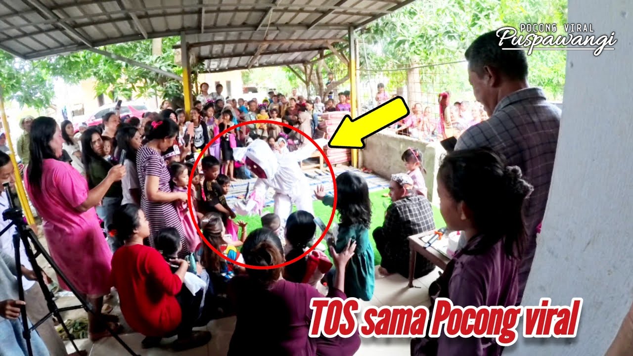 Penampakan Pocong viral puspawangi joged Nemani acara pesta ulang tahun