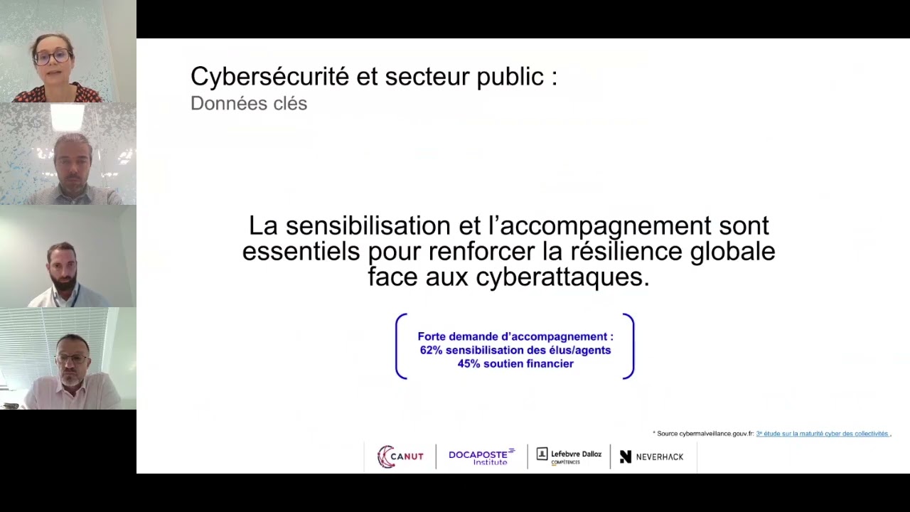 Replay Webinaire Cybersécurité pour le Secteur Public (CANUT)