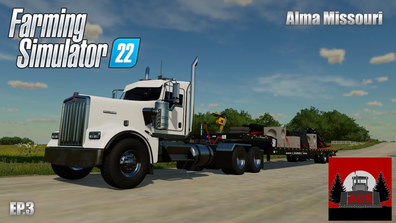 Farming Sim 22 | Moving dirt for the storage units in alma | EP.3