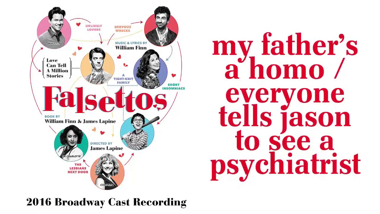 My Father's A Homo / Everyone Tells Jason To See A Psychiatrist— Falsettos (Lyric Video) [2016BC]