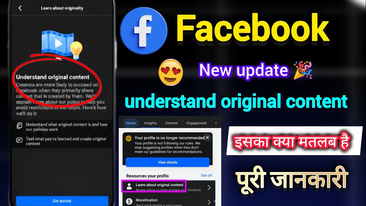 Understand original content || Learn about original content facebook | Recommendable Monetization