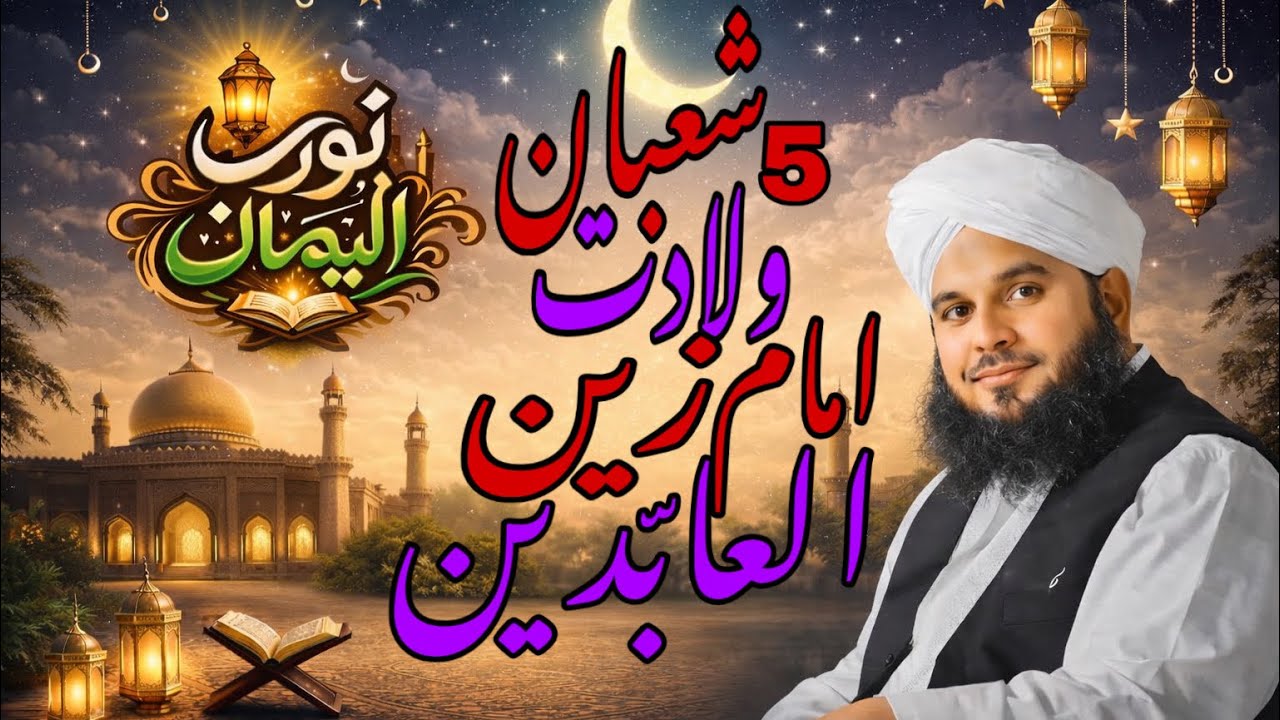 5 Shaban Imam Zain-ul-Abideen Ki Wiladat | M. Ajmal Raza Qadri Bayan 2026 | Light Of Iman