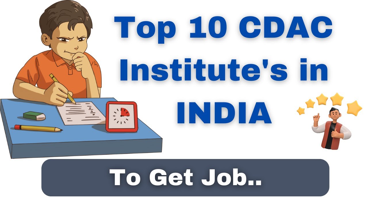 TOP 10 CDAC INSTITUTES WITH RANK IN INDIA | Top cdac institues and rank #cdac