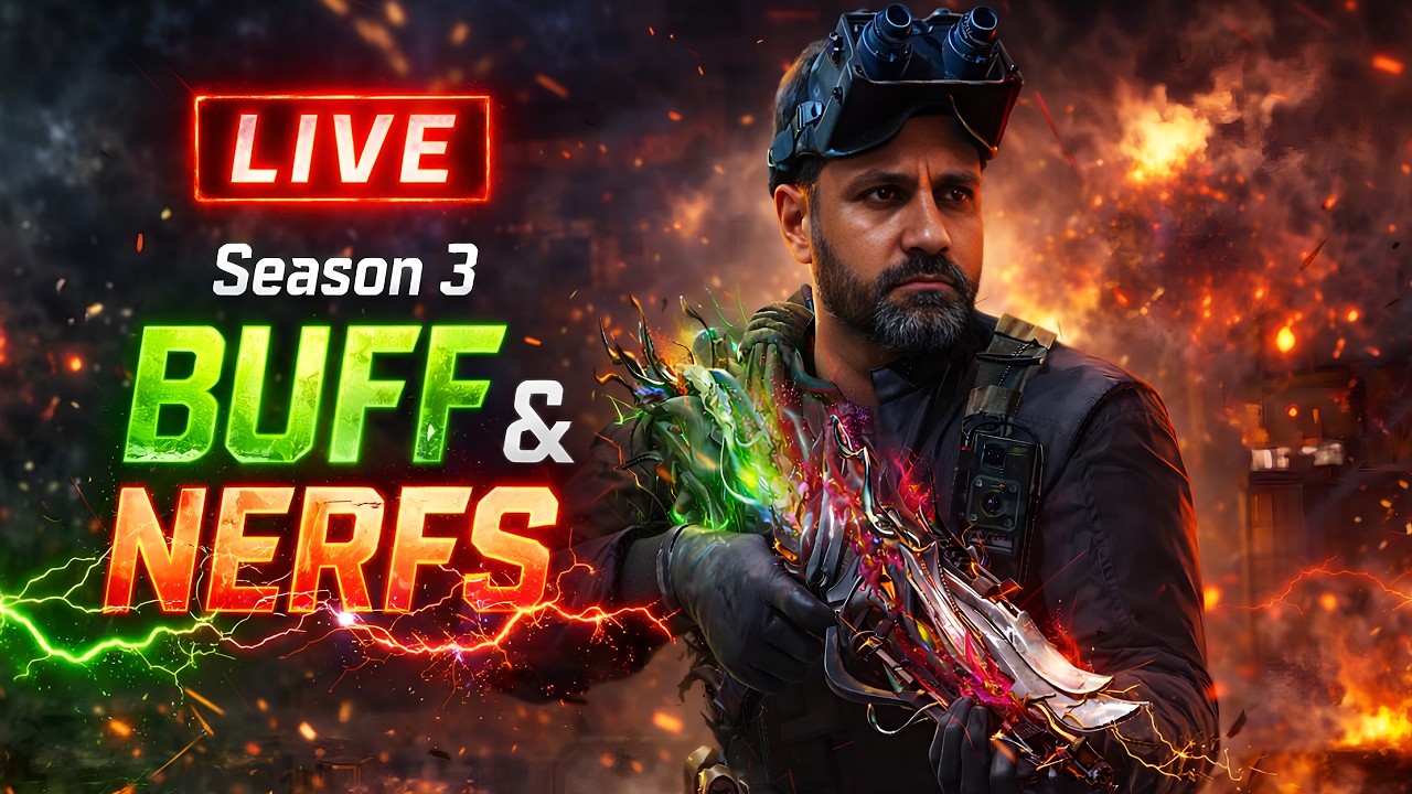 🔴 LIVE Top 1K Ranked Grind 🔥 Season 3 Buffs & Nerfs Reaction 🔴
