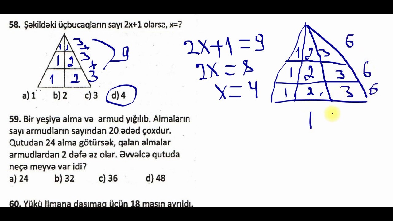 Tənlik Qurmaqla Məsələ Həlli -2 // Əlləzov çal.58-62