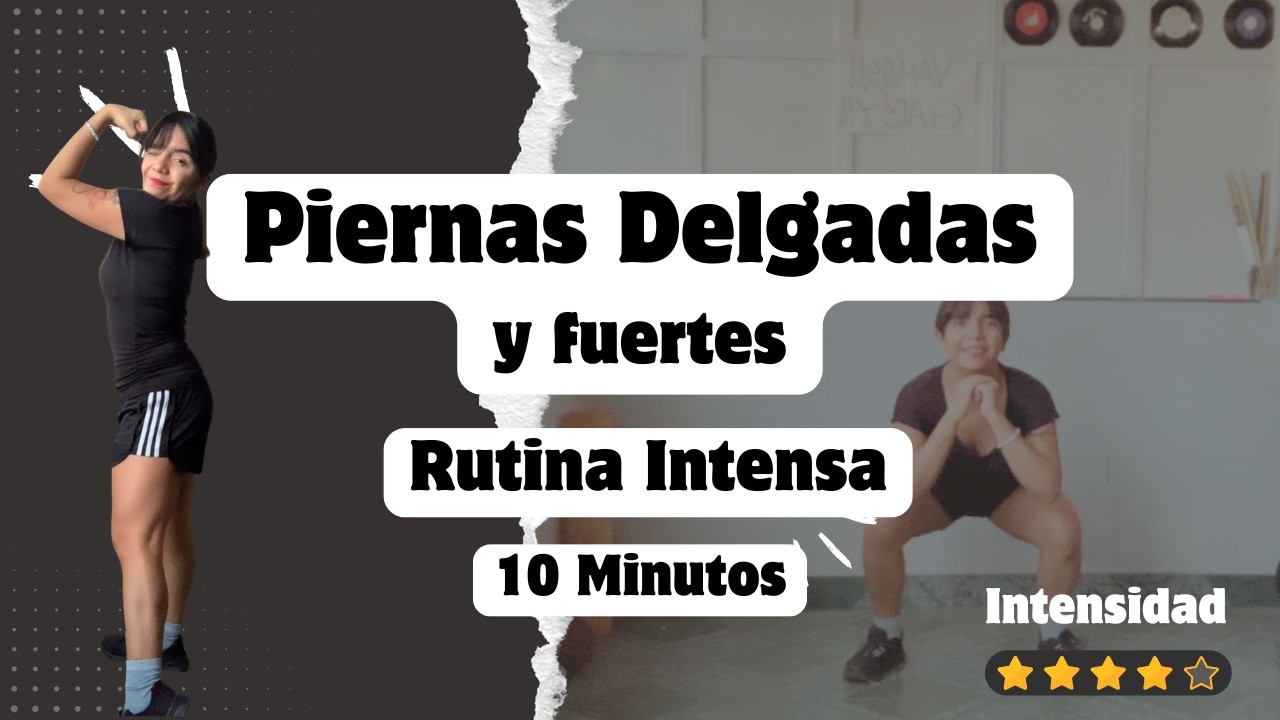 🦵10 MIN | Rutina para Piernas Fuertes (En casa, Sin peso)💖