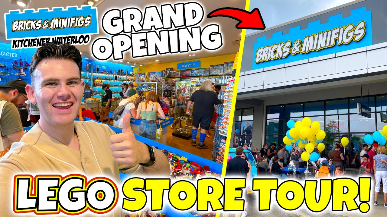 LEGO SHOPPING & STORE TOUR at Bricks & Minifigs Kitchener-Waterloo! Grand Opening VLOG