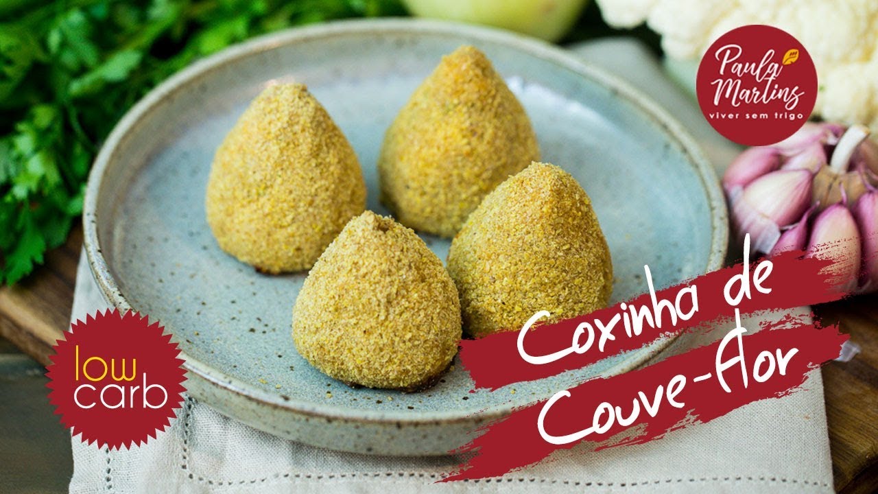 Coxinha de Couve-flor Lowcarb | Viver sem Trigo por Paula Martins