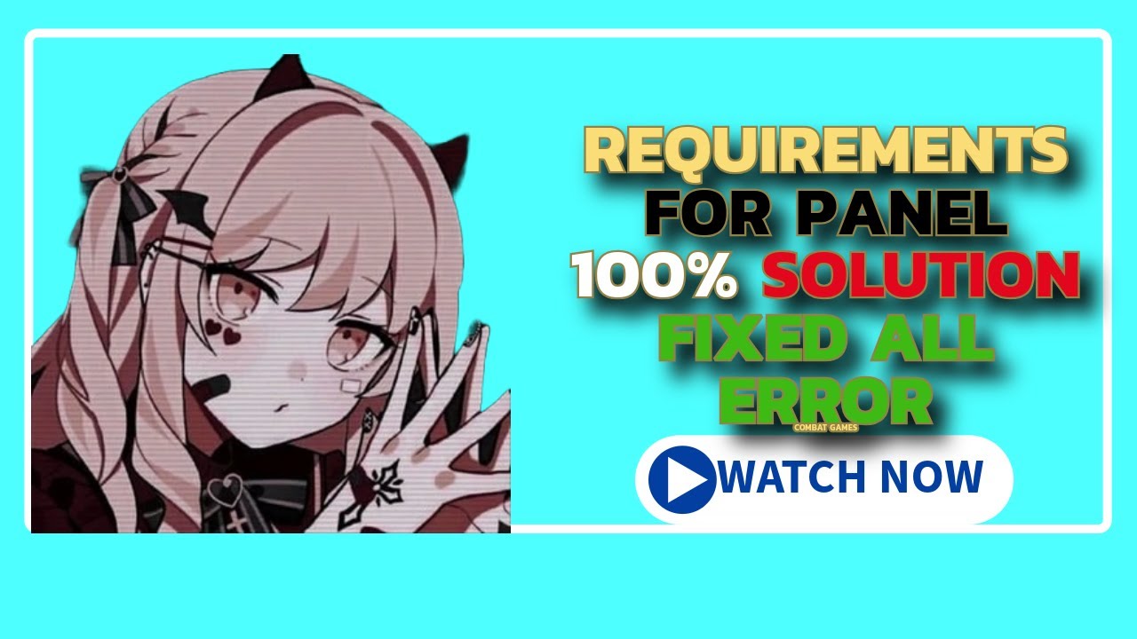 HOW TO FIX PANEL NOT OPENING DLL ERRORS | requirements file | PANEL PC ERROR FIX