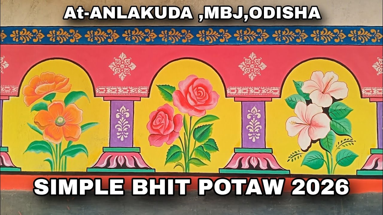 Bhit potaw 2026 | Santali video 2026 | simple wall painting |