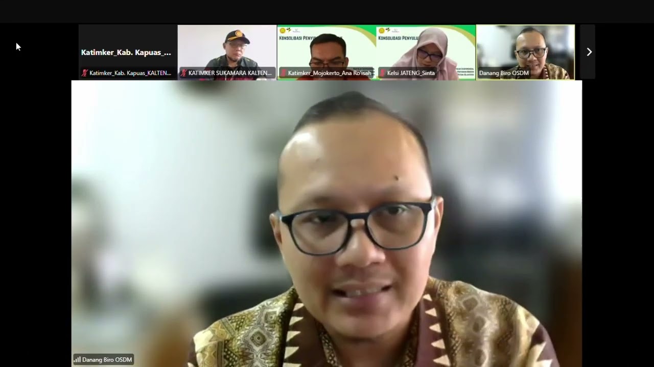 Koordinasi data Kepegawaian dan Kinerja Penyuluh Pertanian