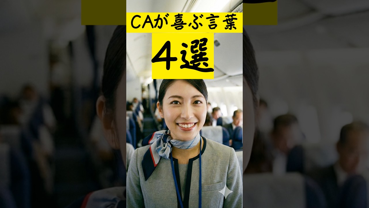 CAの対応が10倍良くなる「魔法の言葉」4選！　#shorts