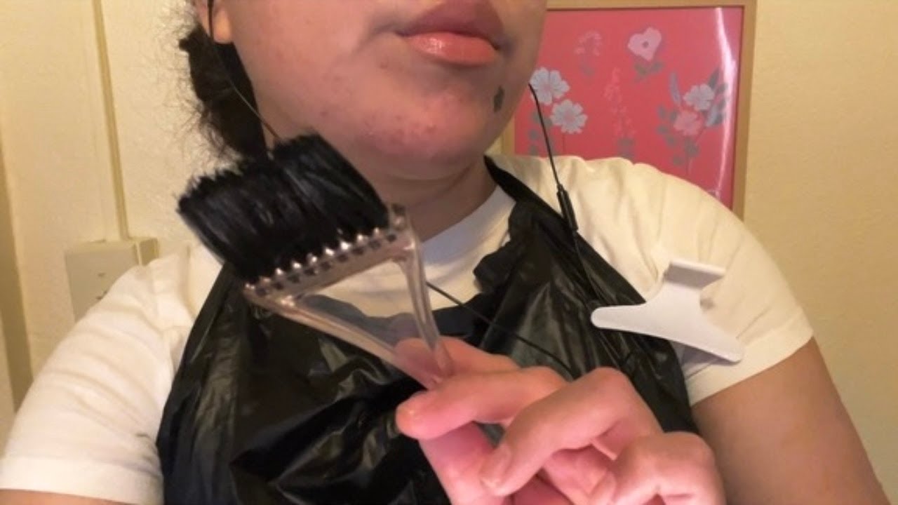 ASMR Dyeing, Cutting, And Styling Your Hair 💇‍♀️ (Pt.2, from our consultation)