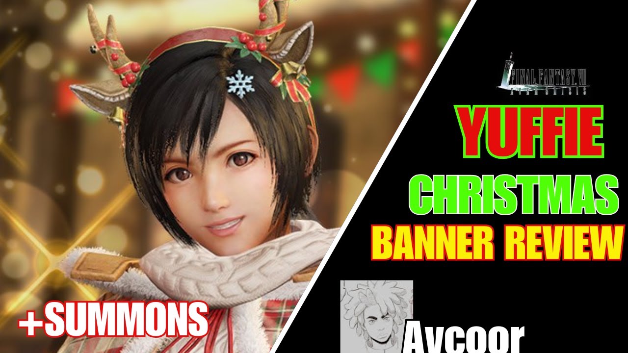 Final Fantasy 7 Ever Crisis - Yuffie Christmas Banner Review and SUMMONS!