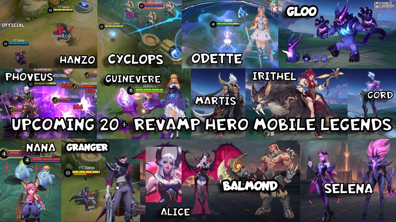 MLBB REVAMP HERO || MOBILE LEGENDS HERO REVAMP || REVAMP HERO MLBB || MOBILE LEGENDS REVAMP HERO