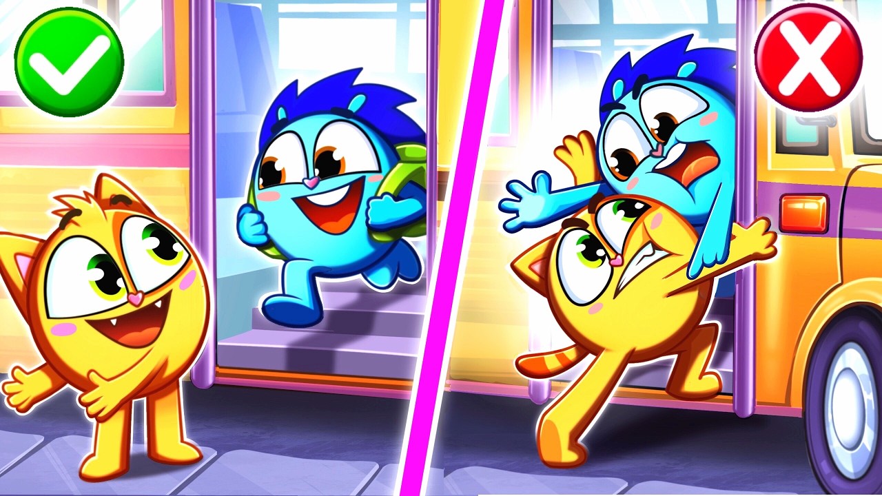 Safety Rules on the Bus and Other Transport 🚌🚙✈️ Useful Kids Songs & Nursery Rhymes ⭐