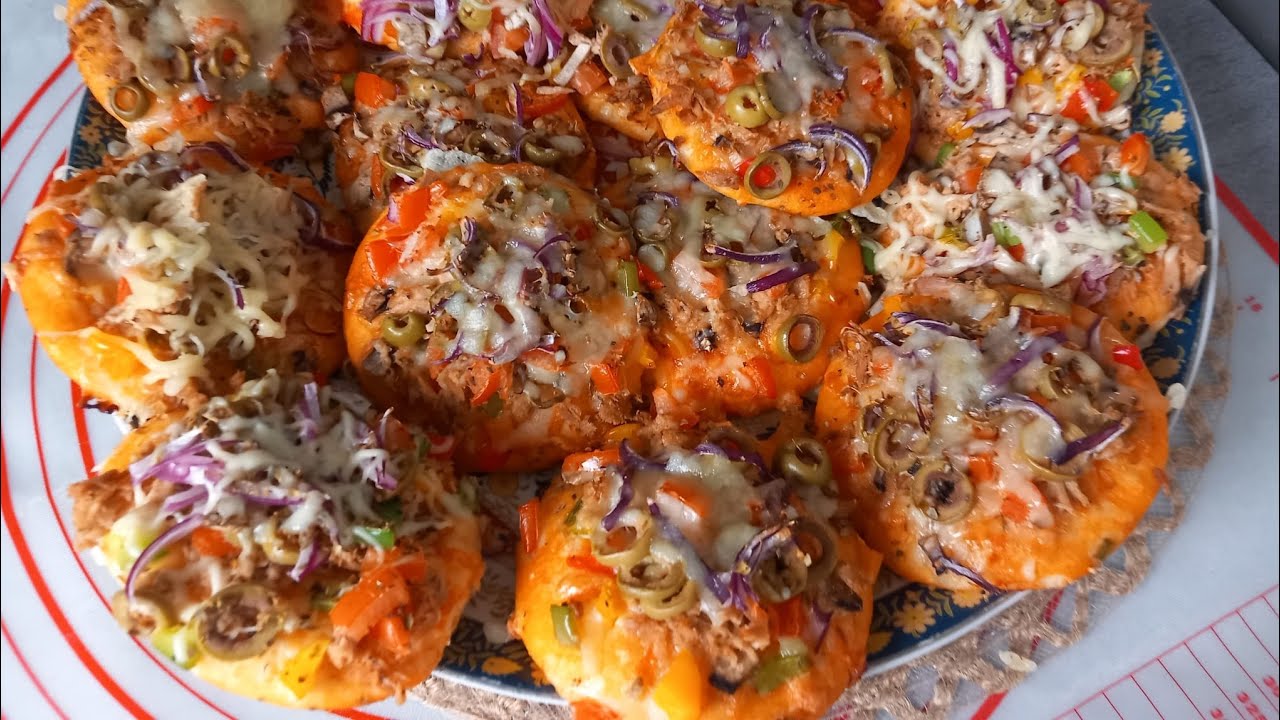 Mini pizza’s 🍕 👍😍😋