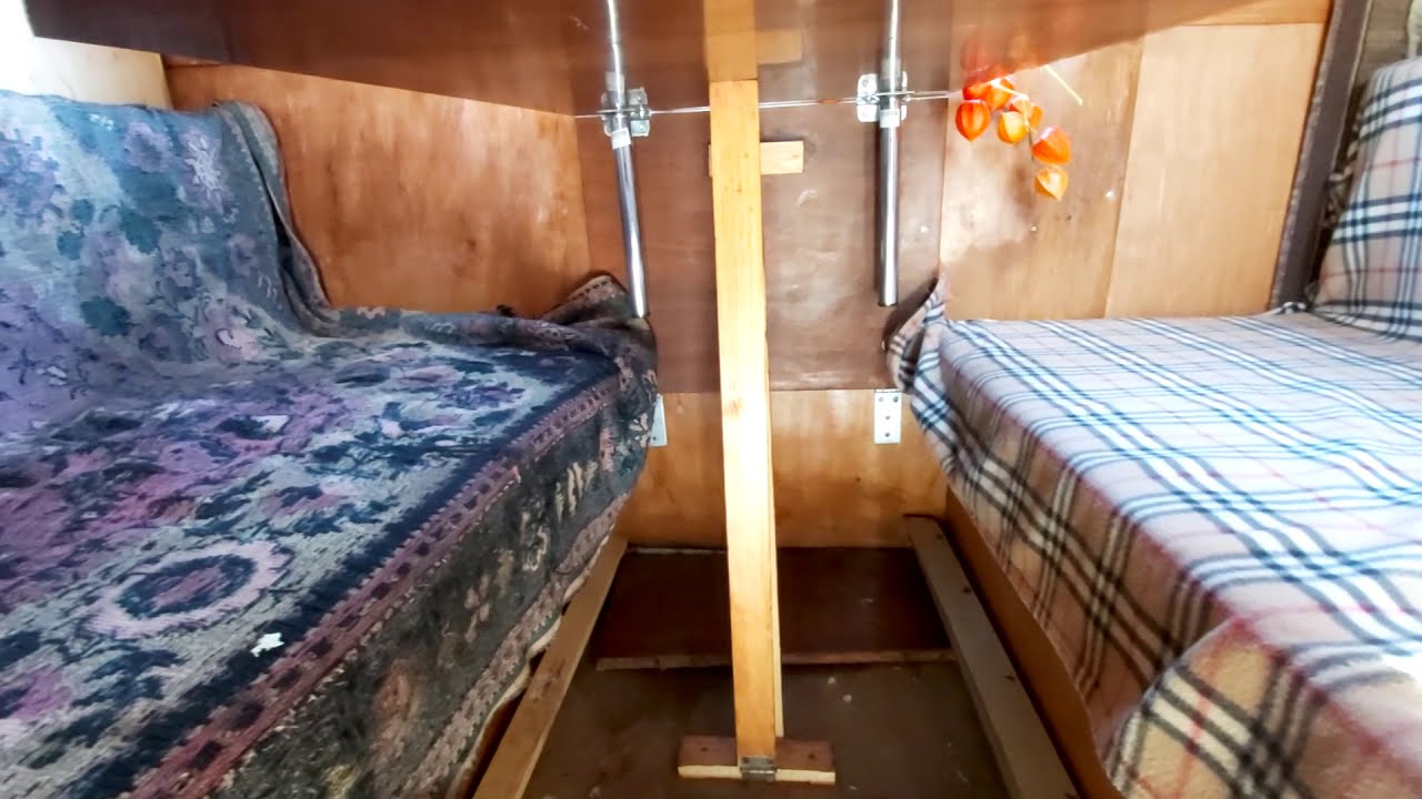 Автодом своими руками. Что внутри? Жилой модуль на прицеп КМЗ.