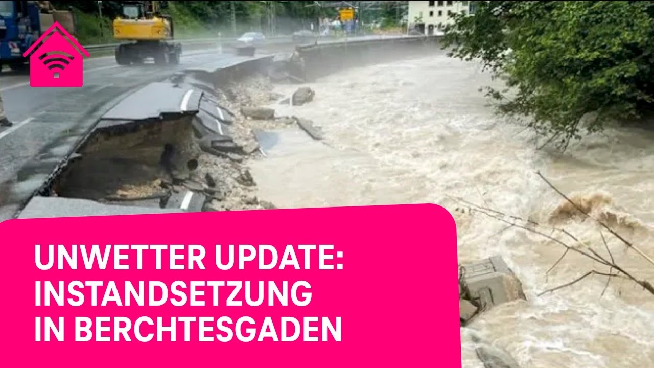 Unwetter Update 6: In Berchtesgaden beginnt das Aufräumen (with English subtitles)