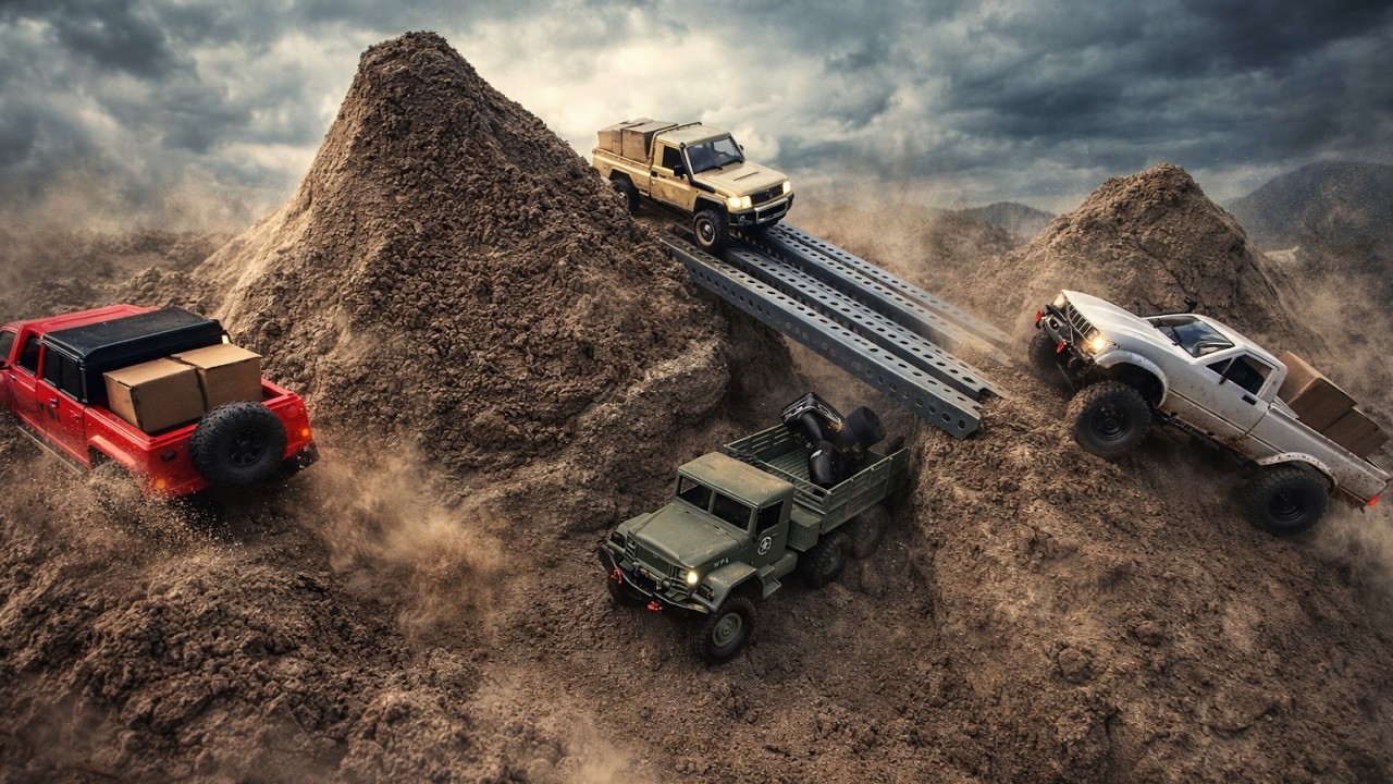 Mini RC Off-Road Extreme Sand Hills Challenge | Race around sand hills🔥⛰️
