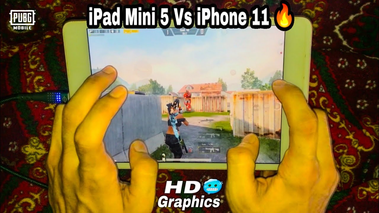 iPad Mini 5 HD Graphics Tdm Connectivity Test 😍 Against iPhone 11 Player 🥵 pubg m