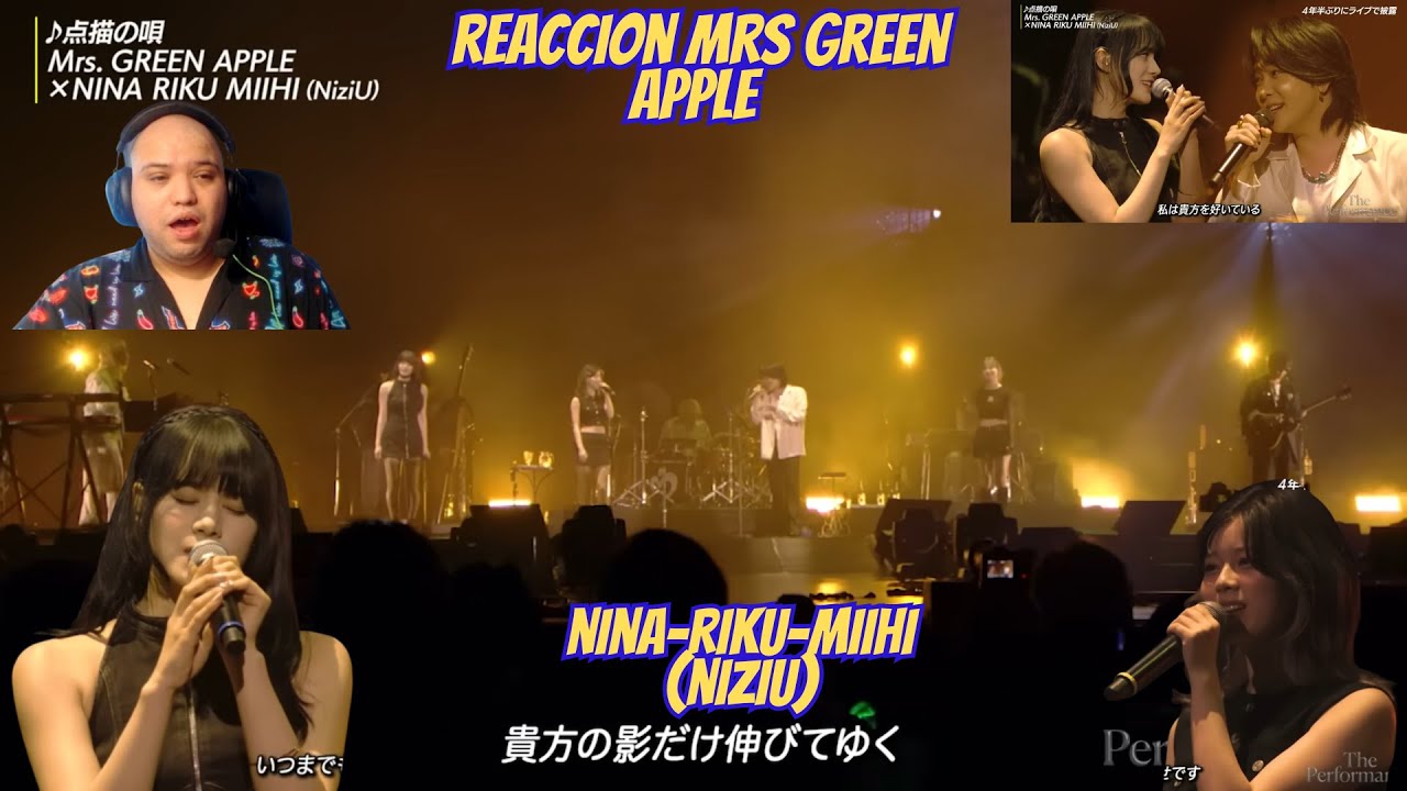 Reaccion a テレビ朝日開局65周年記念イベント「ThePerformance」点描の唄（Mrs. GREEN APPLE×NiziU)-(Tenbyo no Uta) Me Encanto