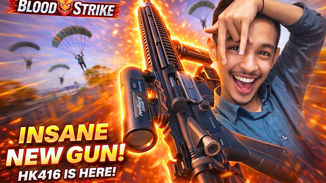 HK416 Is Broken! 😱 Insane Gameplay | Blood Strike New Gun