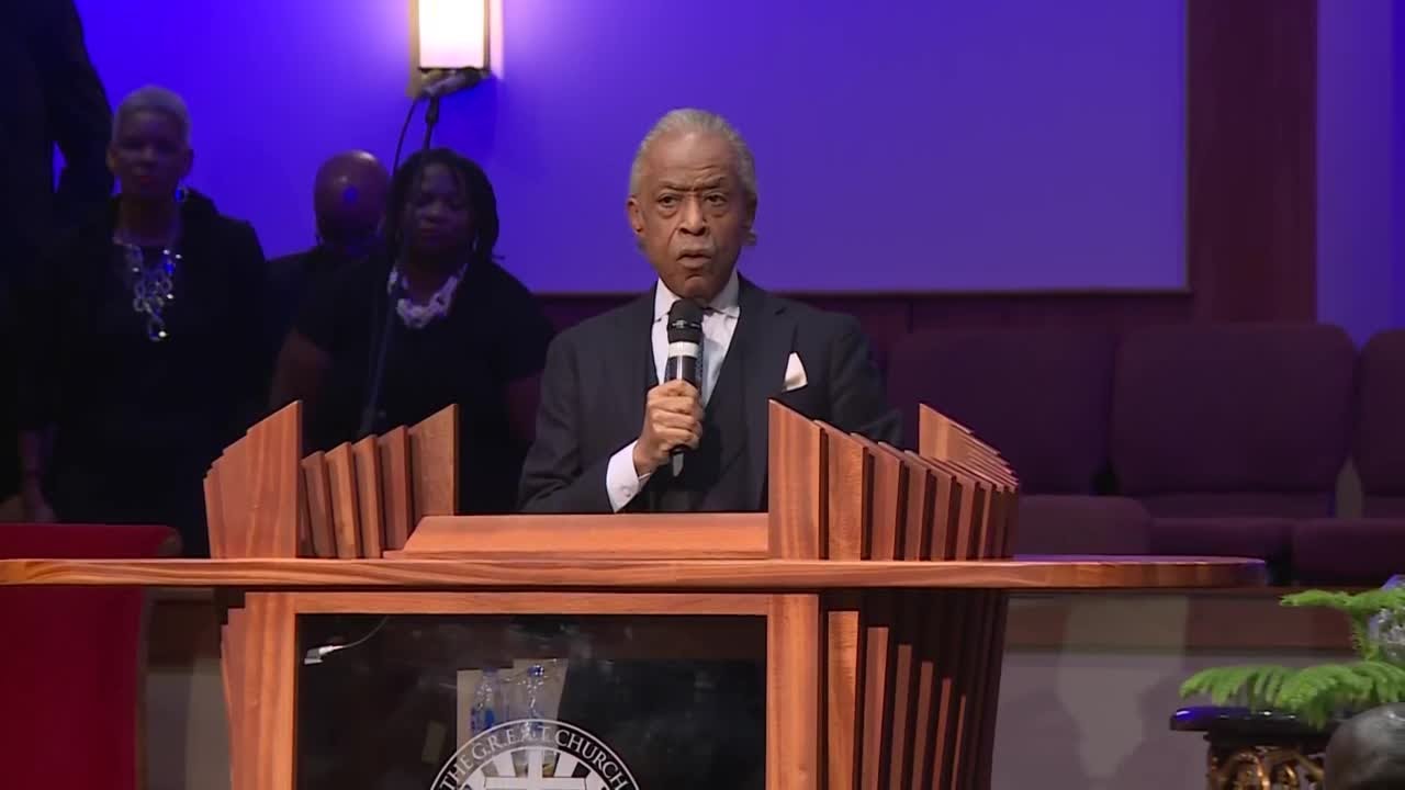 Rev. Al Sharpton delivers eulogy at Irvo Otieno funeral service in Virginia