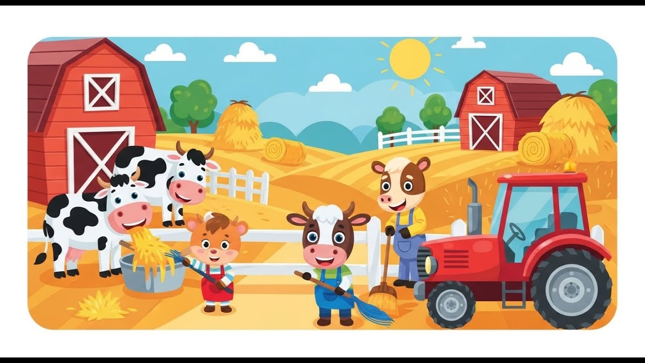 “Farm Chores Day! | Fun Farm Jobs & Learning Song for Kids” 🚜🐄🌾🎶
