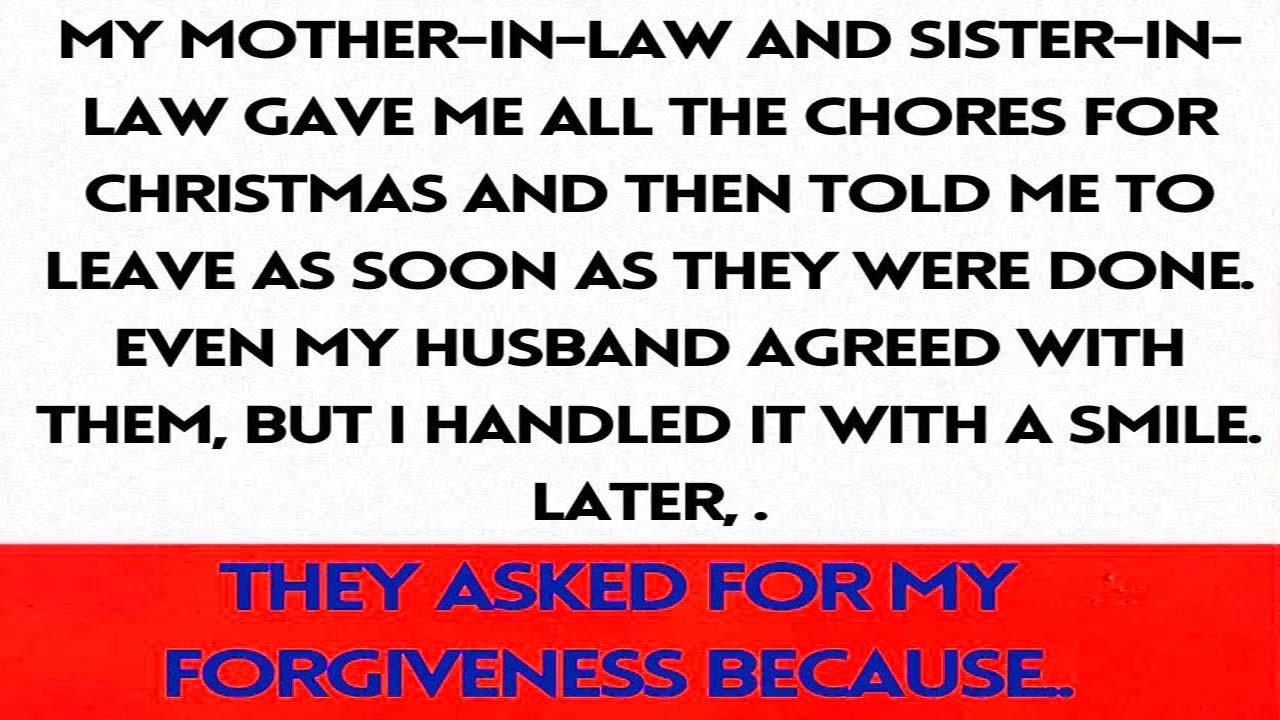 My In-Laws Gave Me All the Chores for Christmas, but Later Asked for Forgiveness....