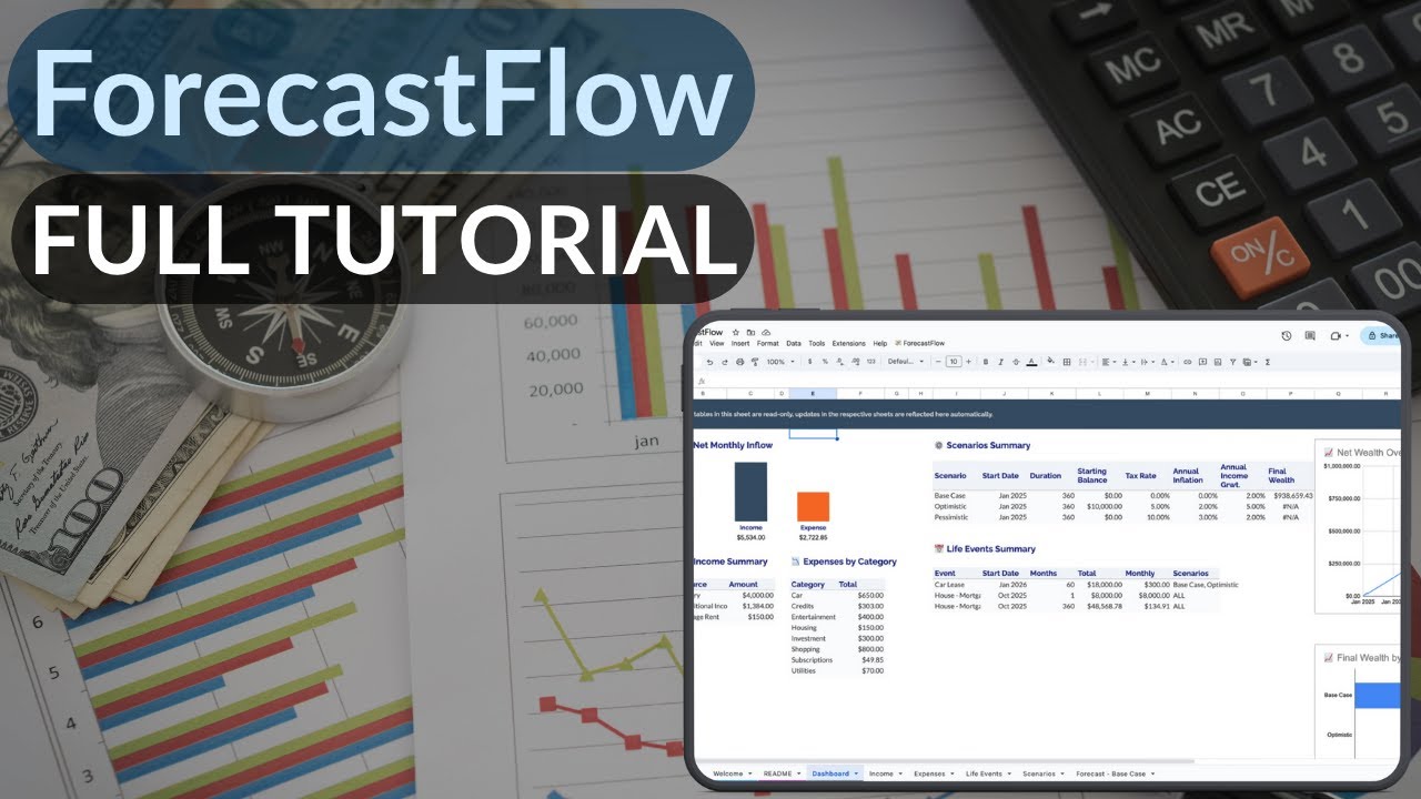 ForecastFlow Setup & Full Tutorial | Automated Scenario-Based Wealth Planner
