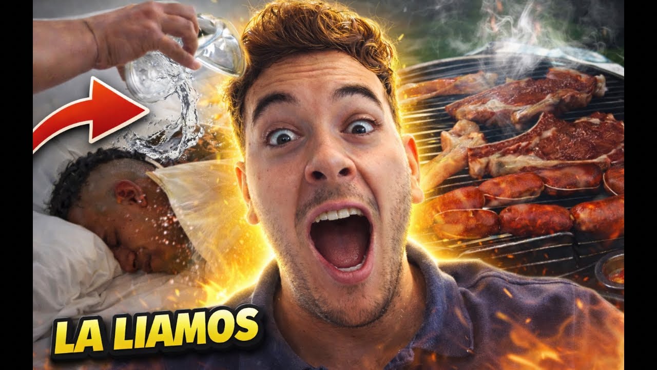 Le tiramos agua mientras dormía… salió MAL | VLOG