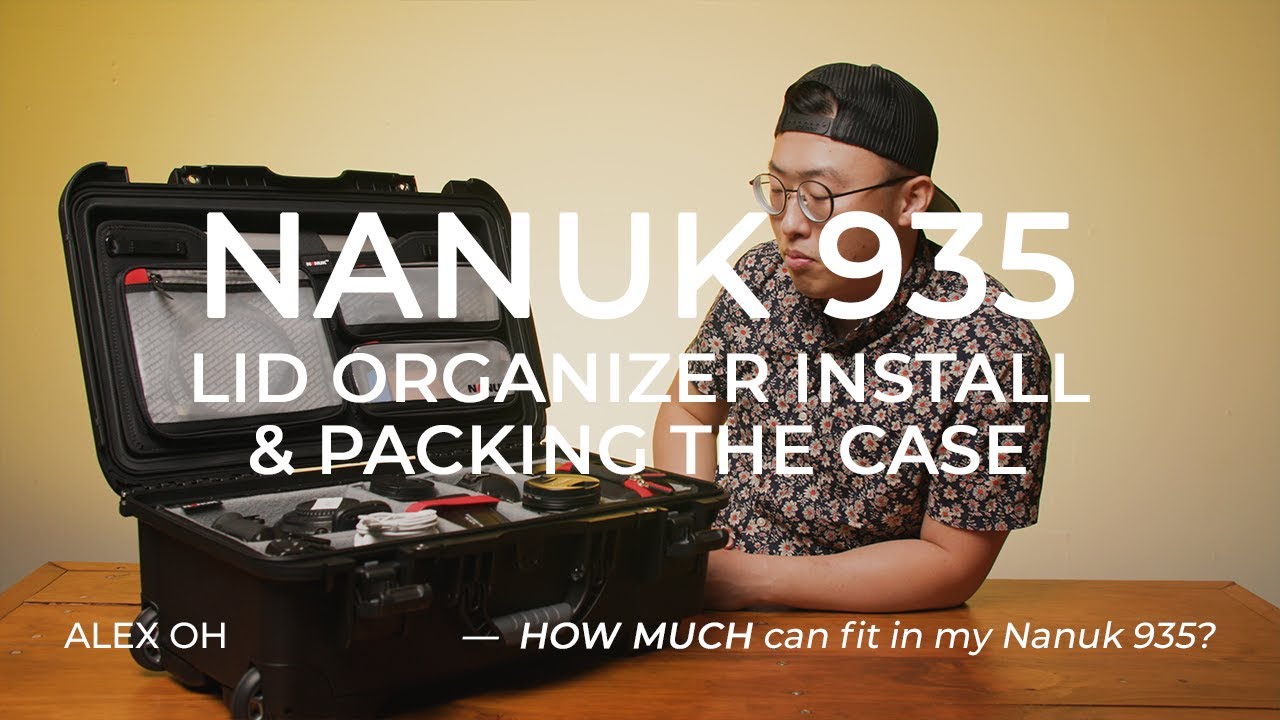 installing the Nanuk 935 Lid Organizer (and what's in my camera case 2021)