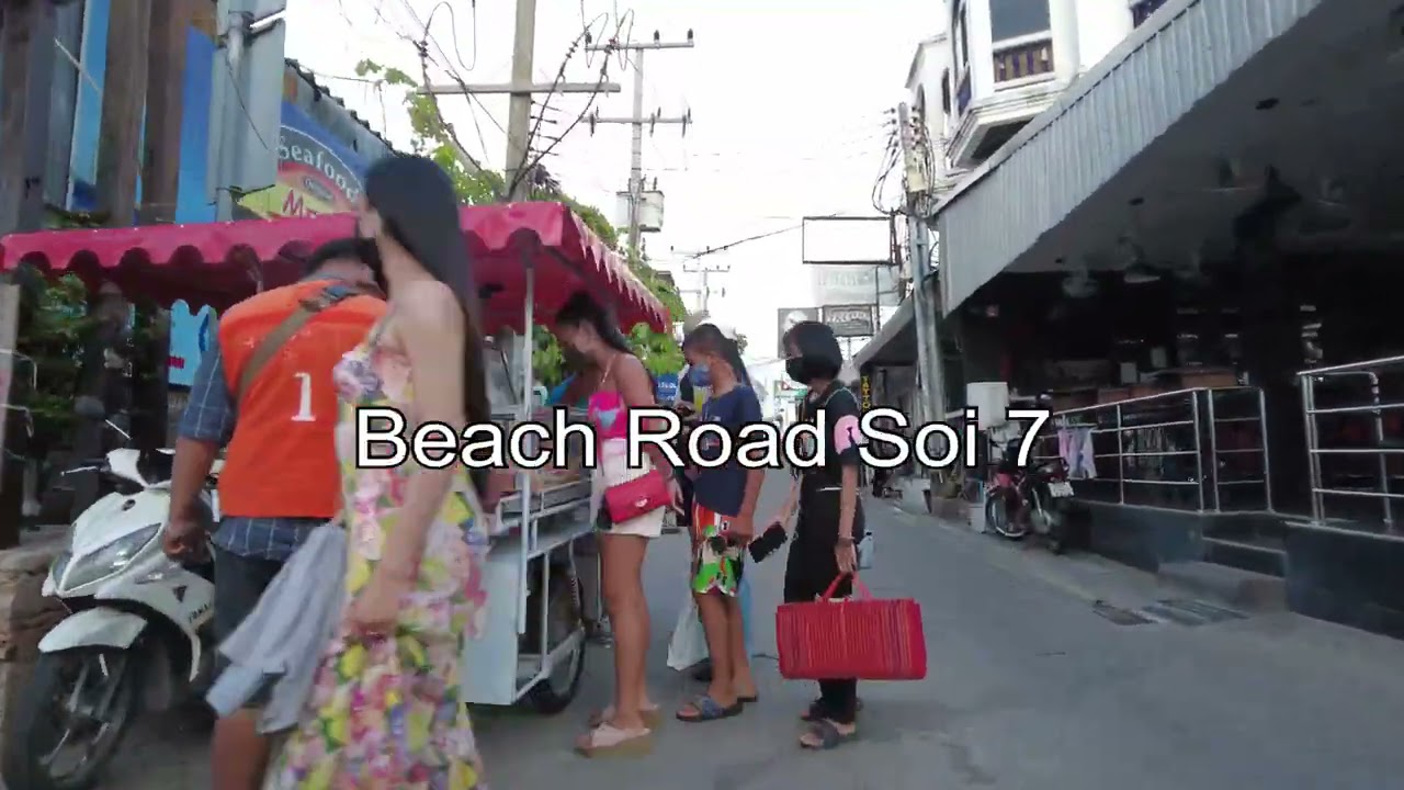 Pattaya 4K Walk  Summary Video 2hour .2021 Apr 18.19.20.21th.